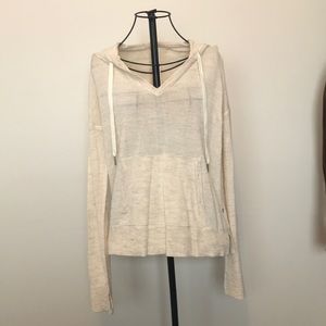 Lululemon Street to Shore Lightweight Linen Blend Hoodie - Size 8